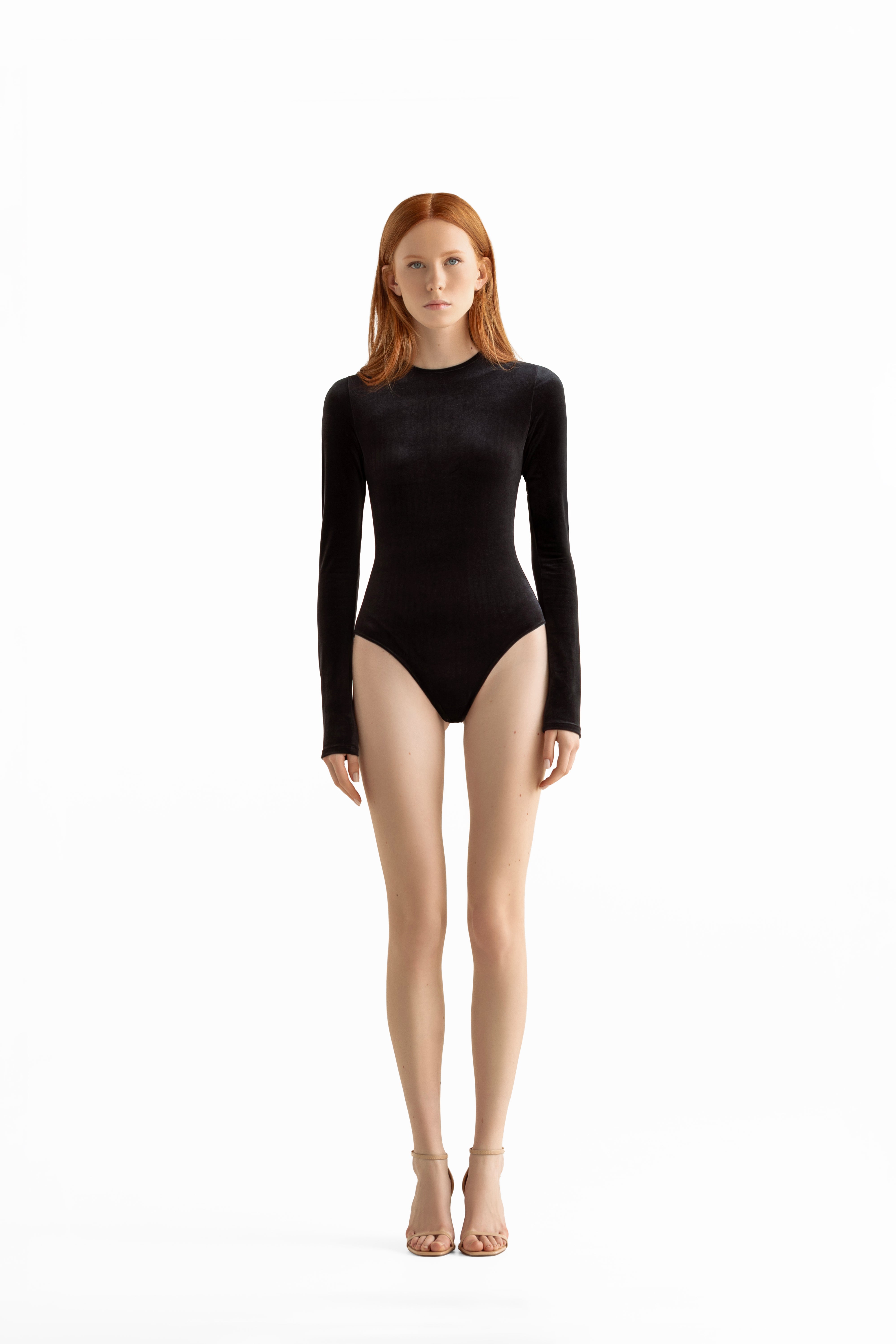 Long Sleeve Velvet Bodysuit M-7.1