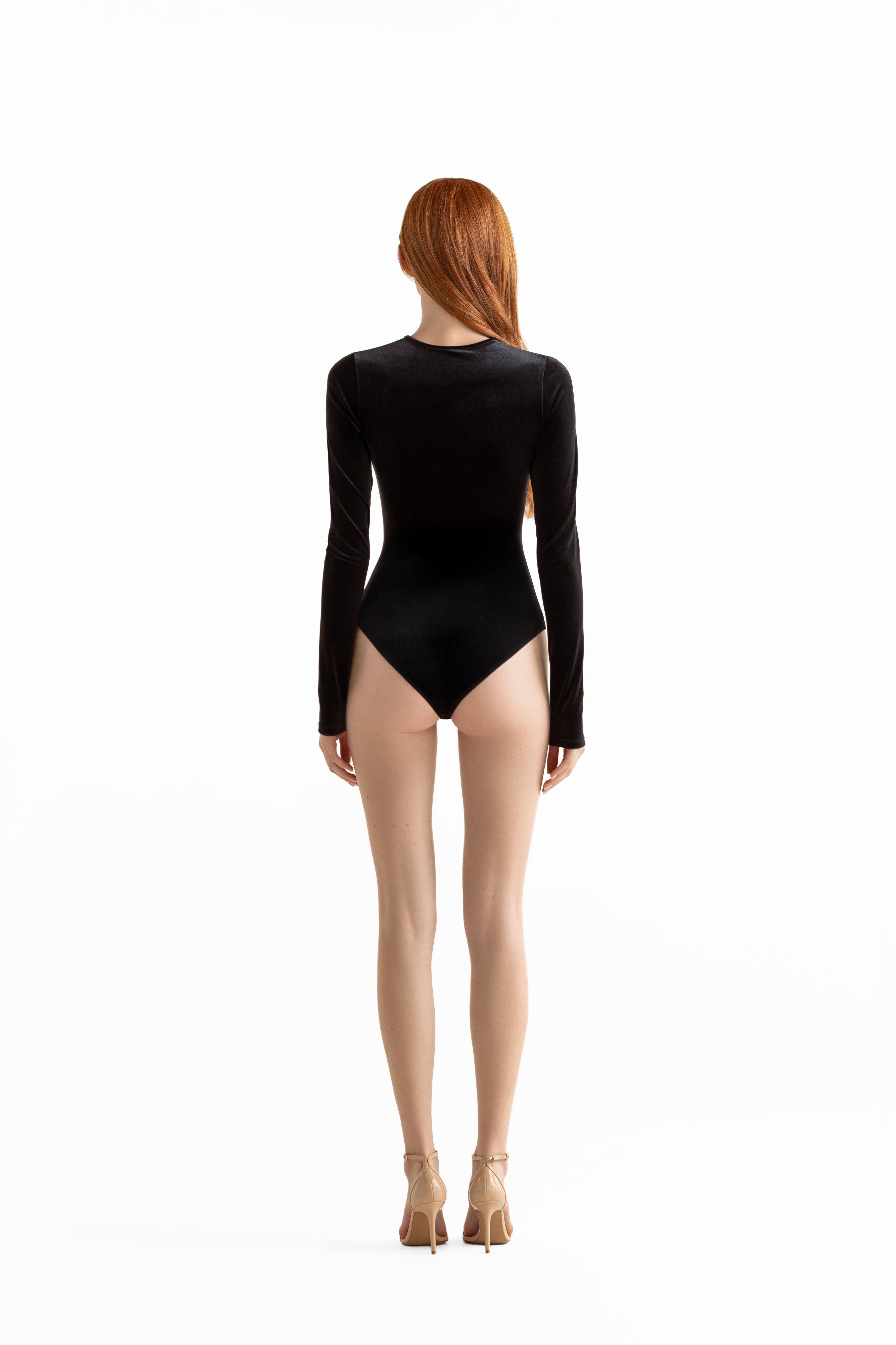 Long Sleeve Velvet Bodysuit M-7.1