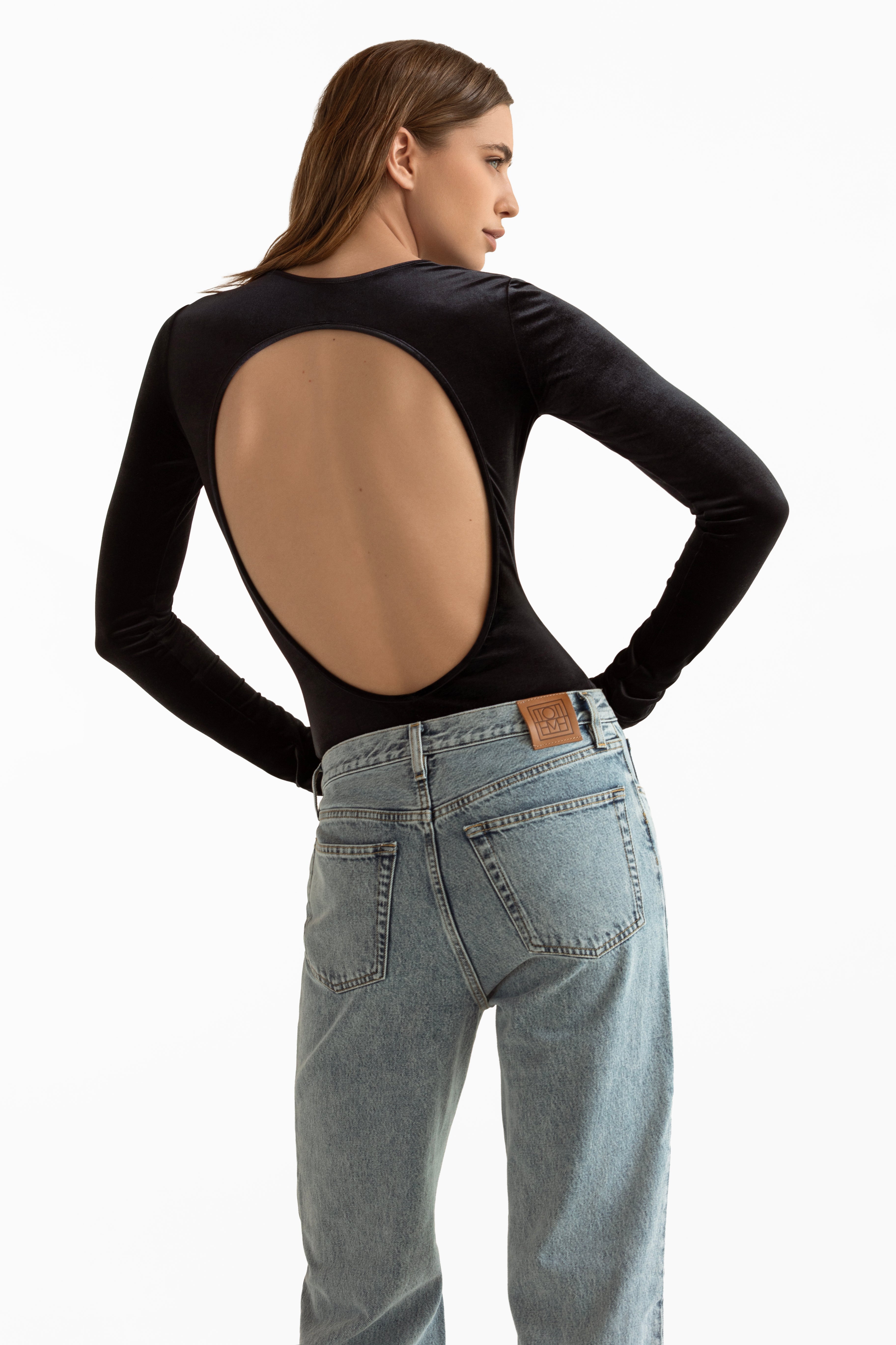 Long sleeve backless bodysuit Velvet M-10