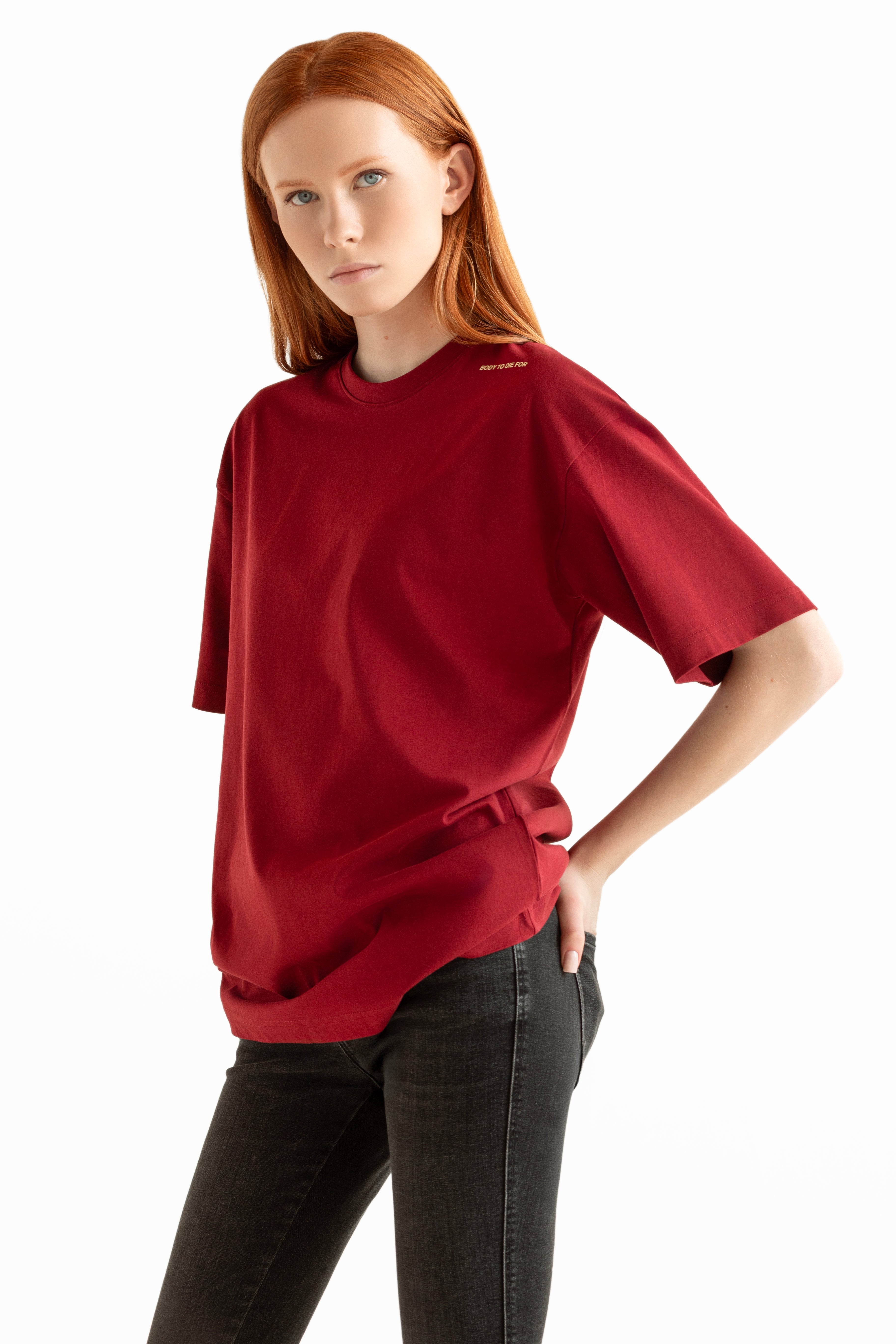 INSIDE T-shirt dark red