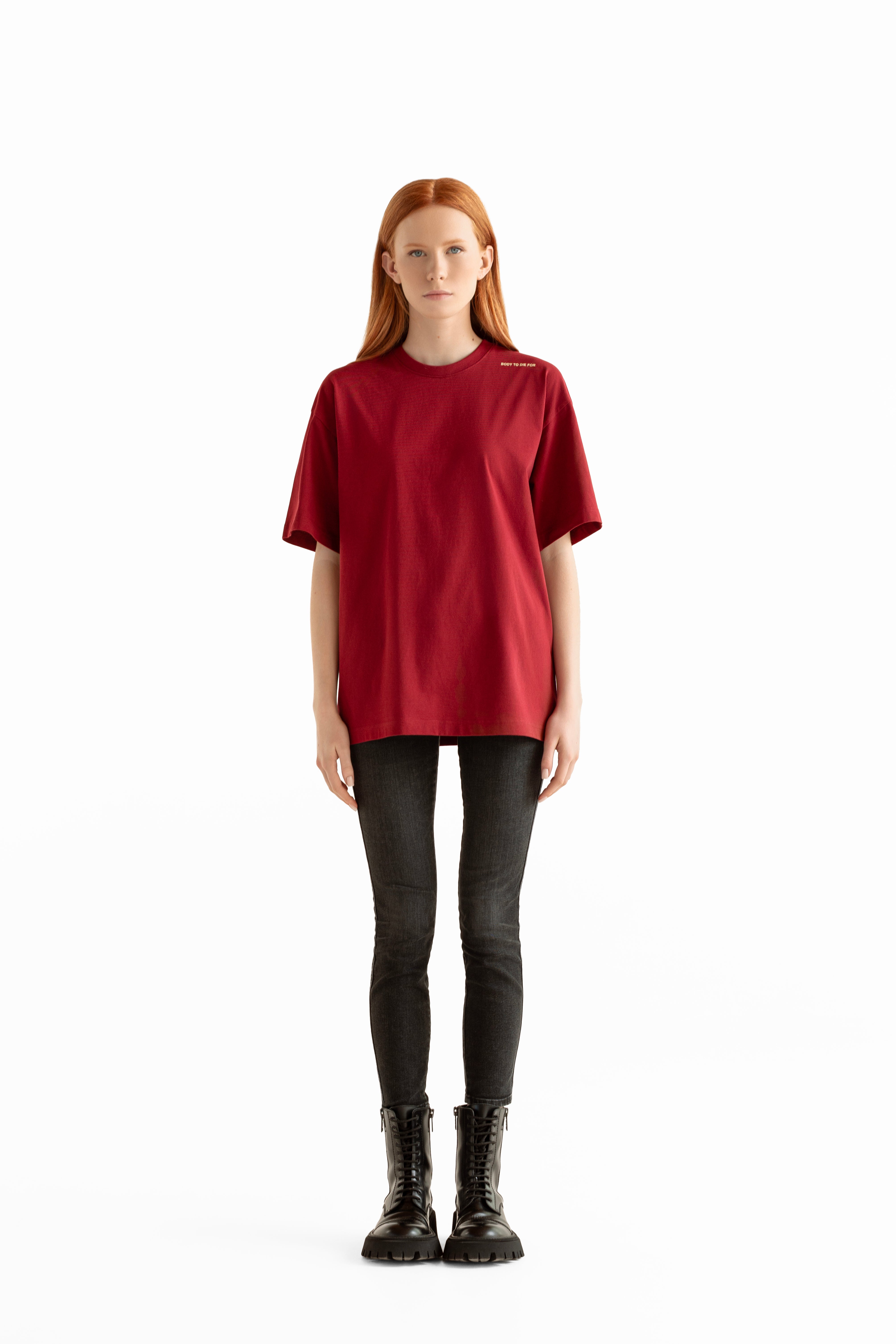 INSIDE T-shirt dark red