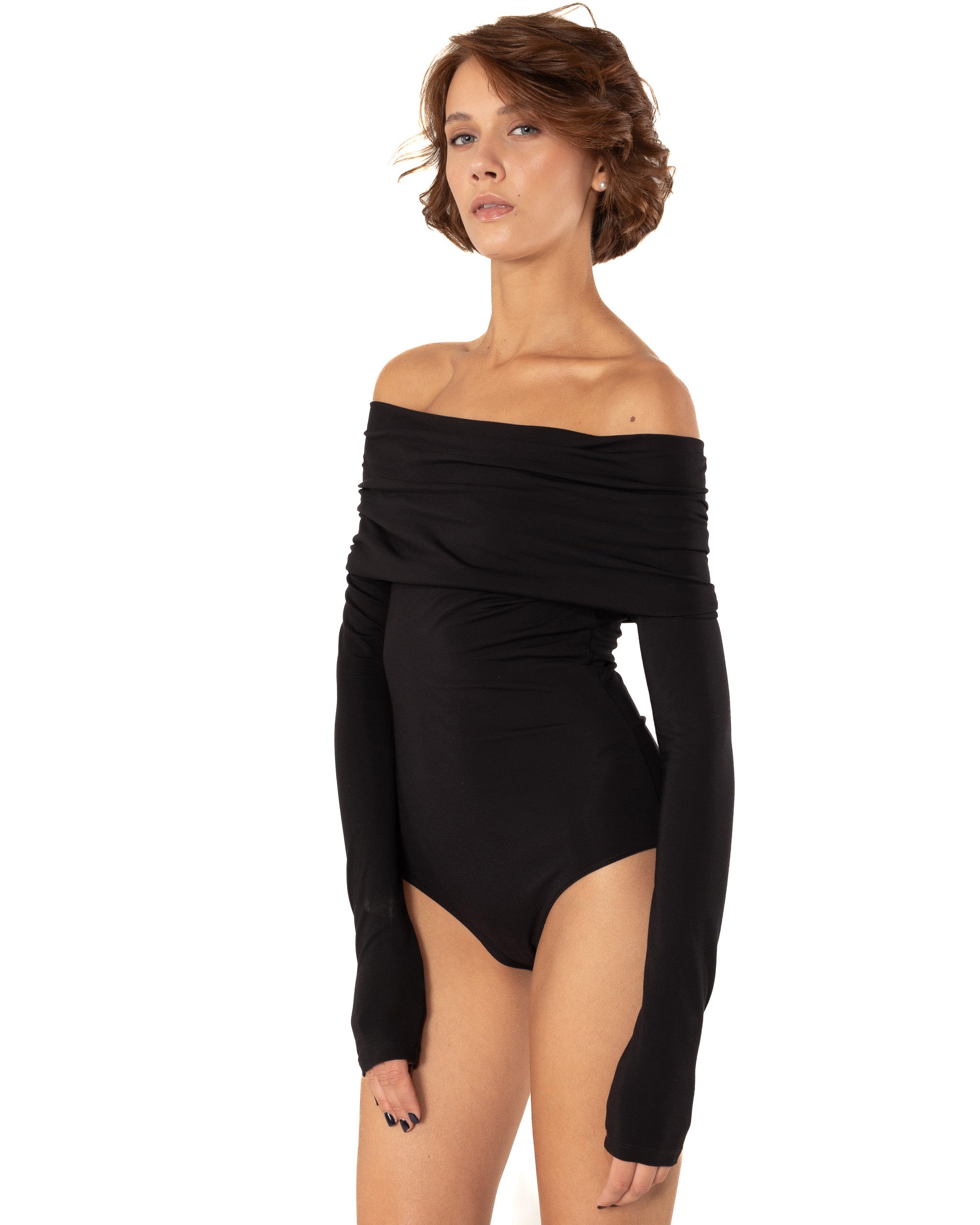 Open shoulder bodysuit M-11