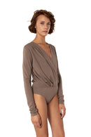 This bodysuit's model considered by us the most versatile in the collection. Fits any type of figure, can be worn with any style. Folds are perfectly located on the back and front of the bodysuit to create perfect movement and silhouette.