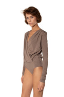 This bodysuit's model considered by us the most versatile in the collection. Fits any type of figure, can be worn with any style. Folds are perfectly located on the back and front of the bodysuit to create perfect movement and silhouette.